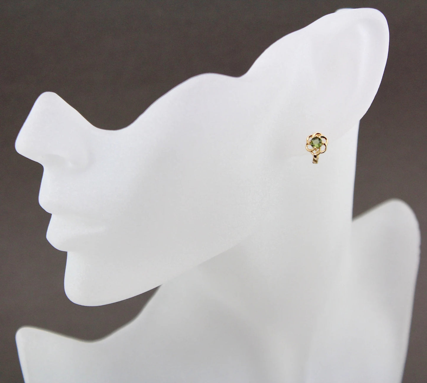 4 mm CZECH MOLDAVITE Faceted Earrings Sterling Silver jewelry Moldavite from Czech Republic, genuine czech moldavite gemstone earrings gift