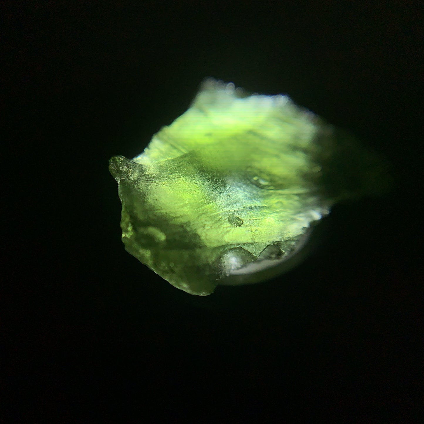 Raw Moldavite Genuine from Czech Republic Tektite 1.35g 6.75ct