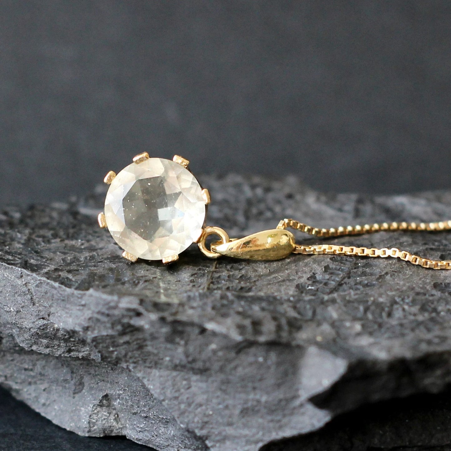 12mm Libyan Desert Glass Pendant Sterling Silver jewelry authentic Libyan Desert Glass Necklace- libyan glass faceted gold tektite necklace