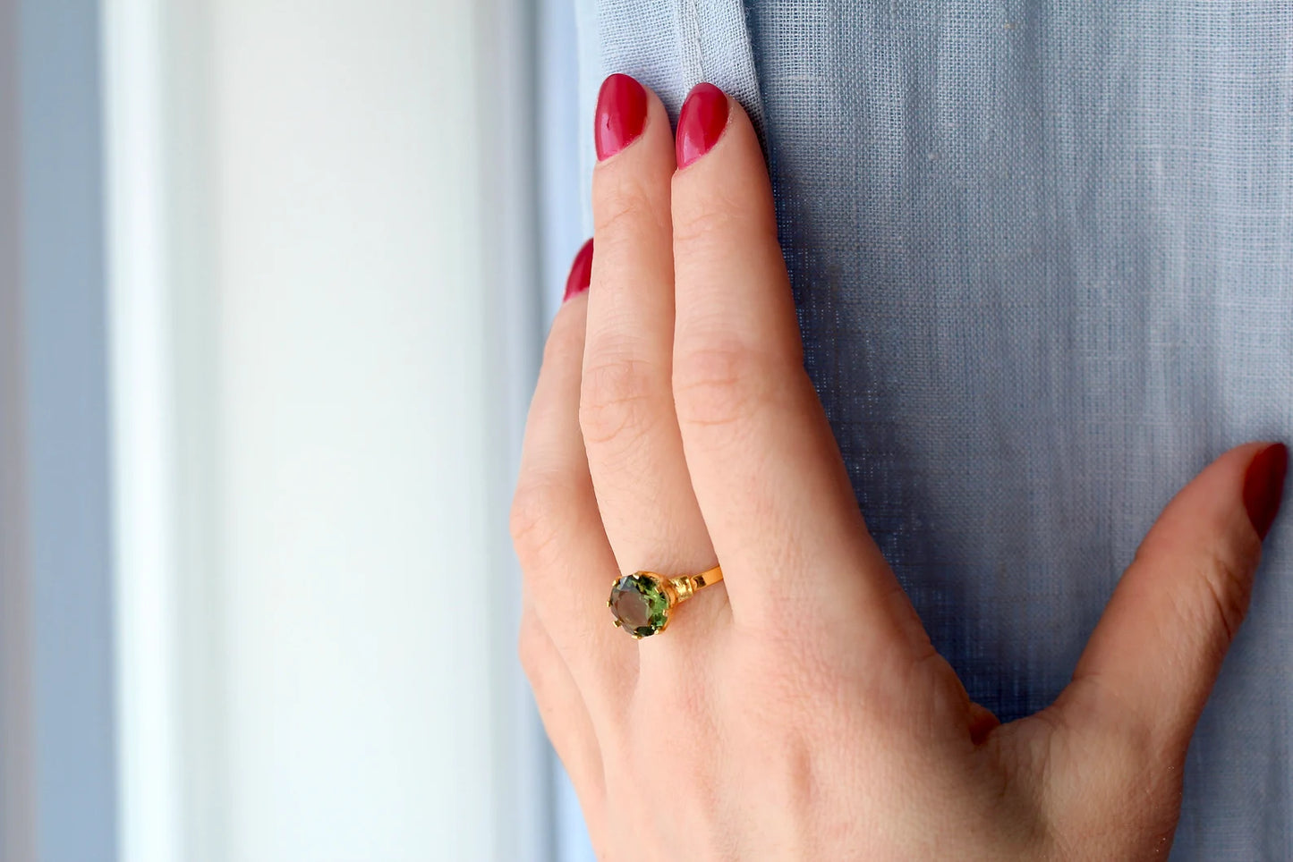 9mm real MOLDAVITE ring faceted Moldavite jewelry, genuine moldavite ring with certificate, Moldavite wedding ring Moldavite engagement ring9