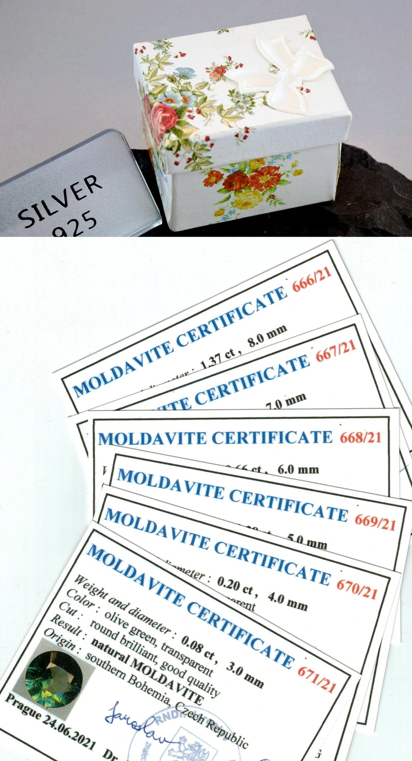 CZECH MOLDAVITE Faceted Stud Earrings 5mm, 6 mm Sterling Silver jewelry Czech Republic Moldavite, genuine czech moldavite gemstone earrings