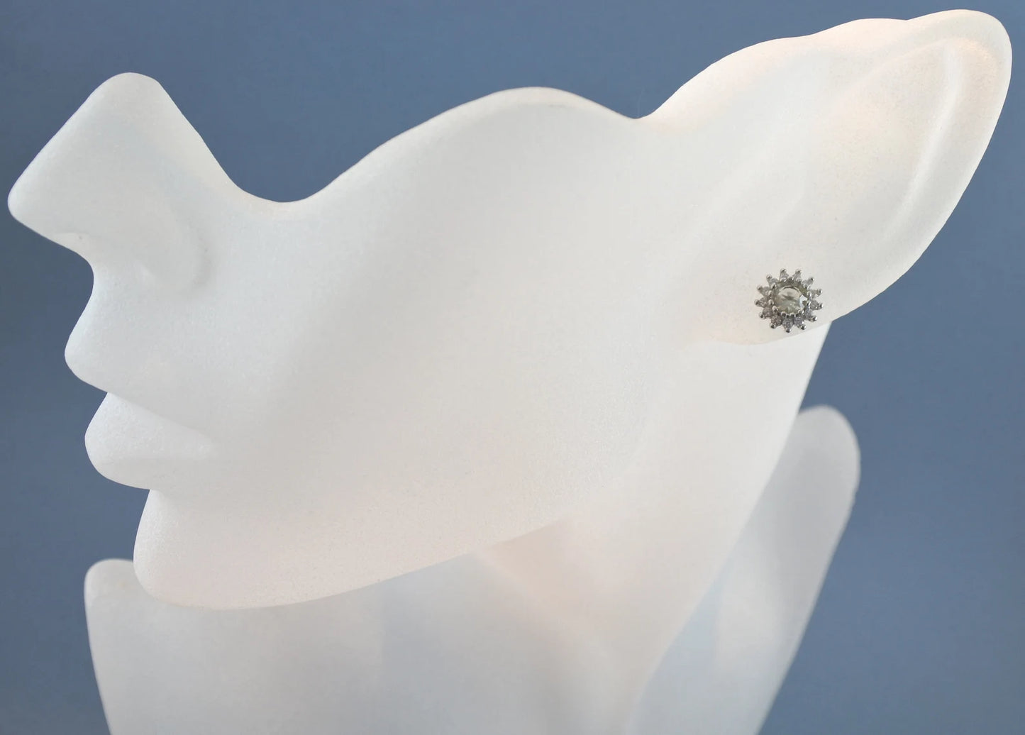 5 mm Libyan Desert Glass Stud Earrings Sterling Silver jewelry tektite Libyan Glass, genuine Impact Glass celestial earrings