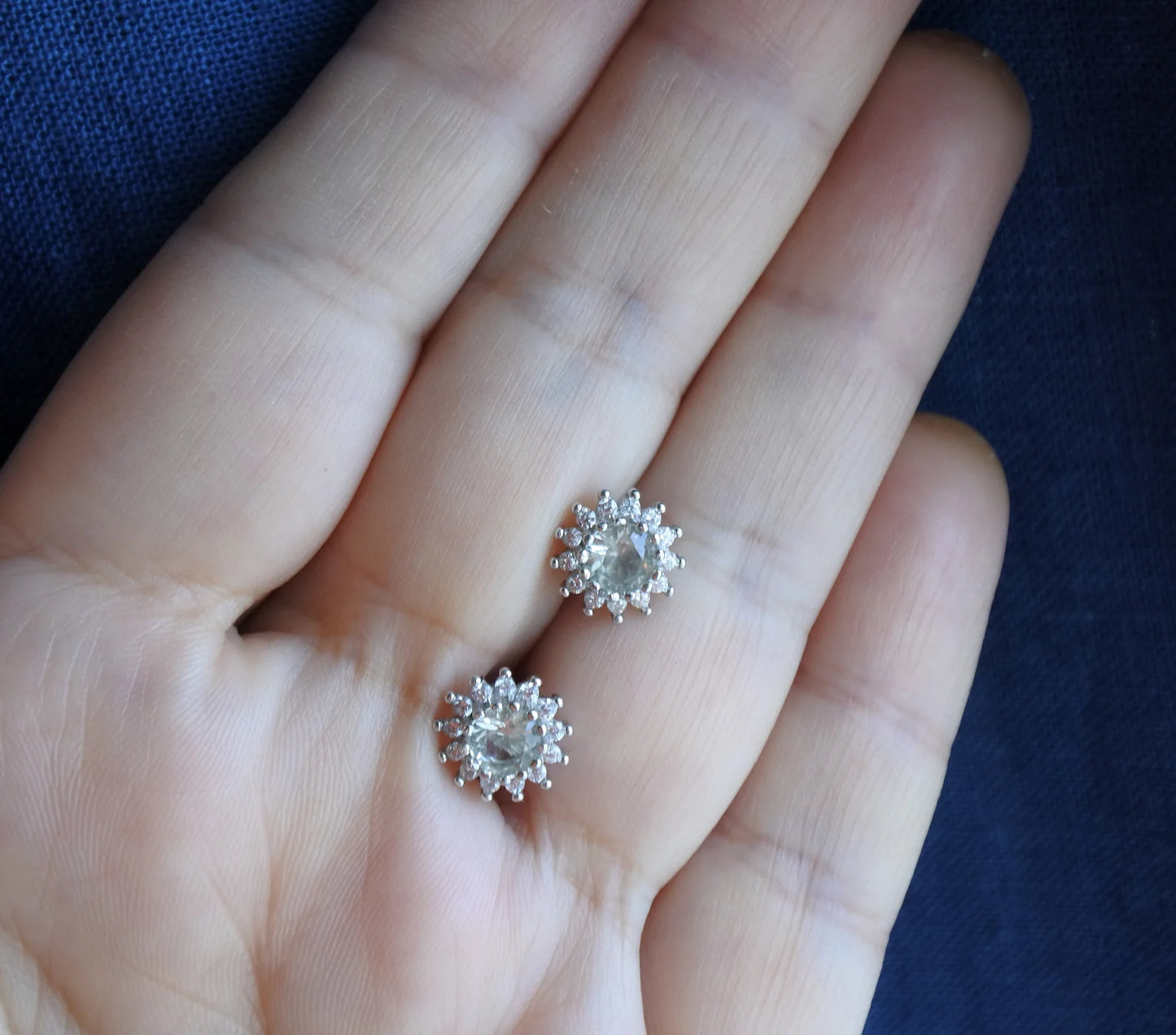 5 mm Libyan Desert Glass Stud Earrings Sterling Silver jewelry tektite Libyan Glass, genuine Impact Glass celestial earrings