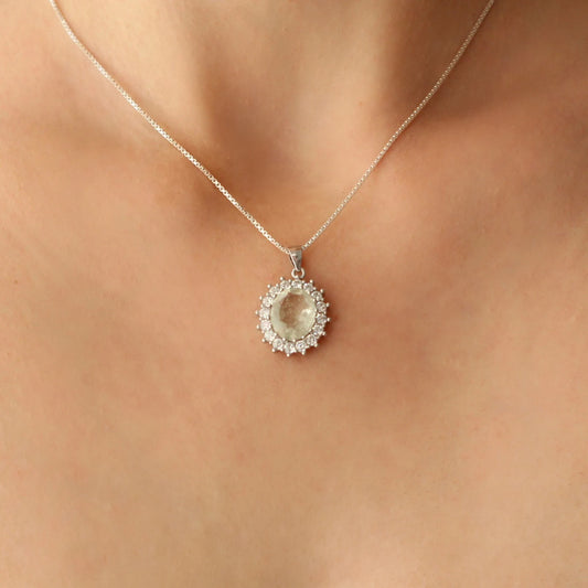 9.5x11.5mm Libyan Desert Glass Pendant Silver jewelry Libyan Glass necklace Real Libyan Desert Glass libyan tektite Authentic libyan glass