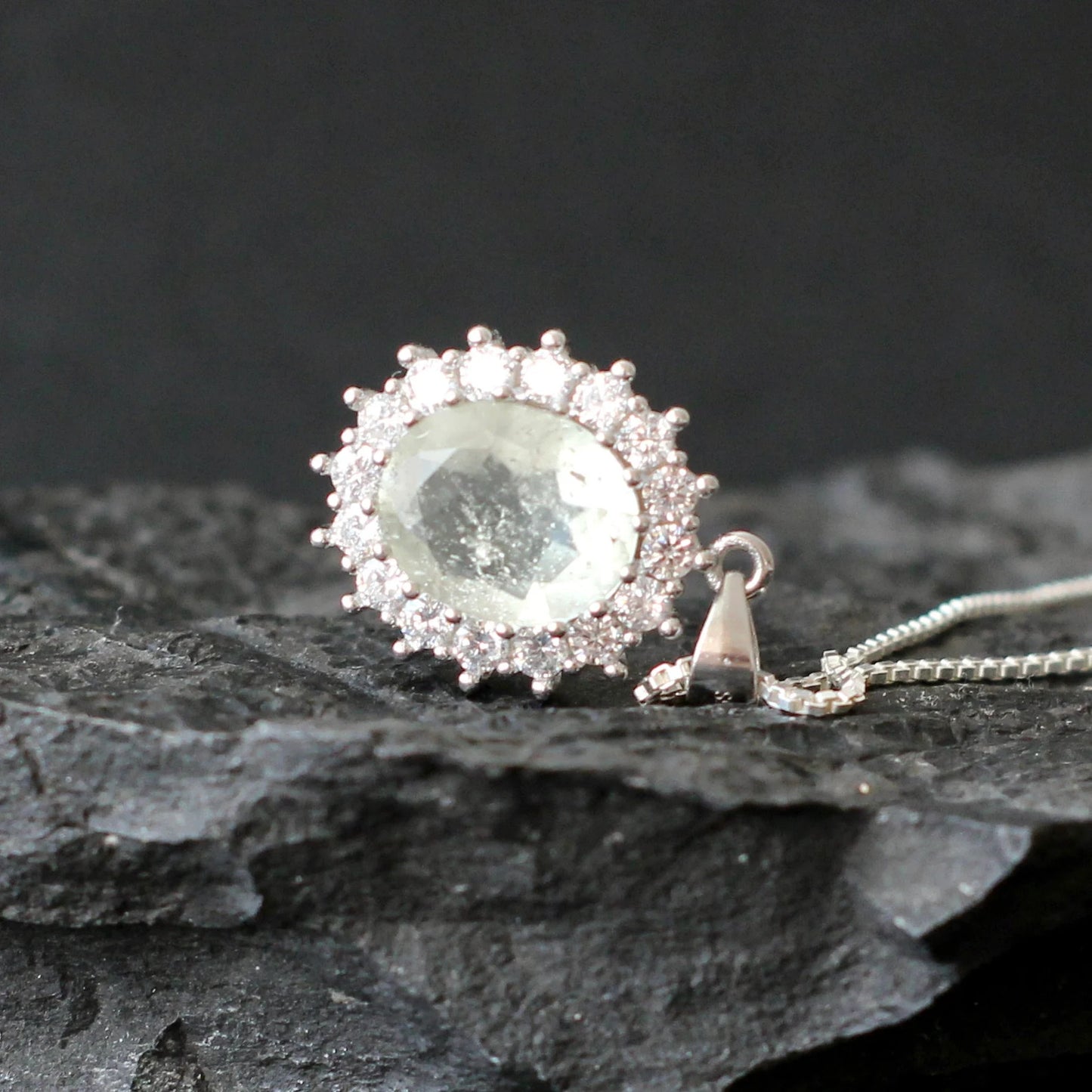 9.5x11.5mm Libyan Desert Glass Pendant Silver jewelry Libyan Glass necklace Real Libyan Desert Glass libyan tektite Authentic libyan glass