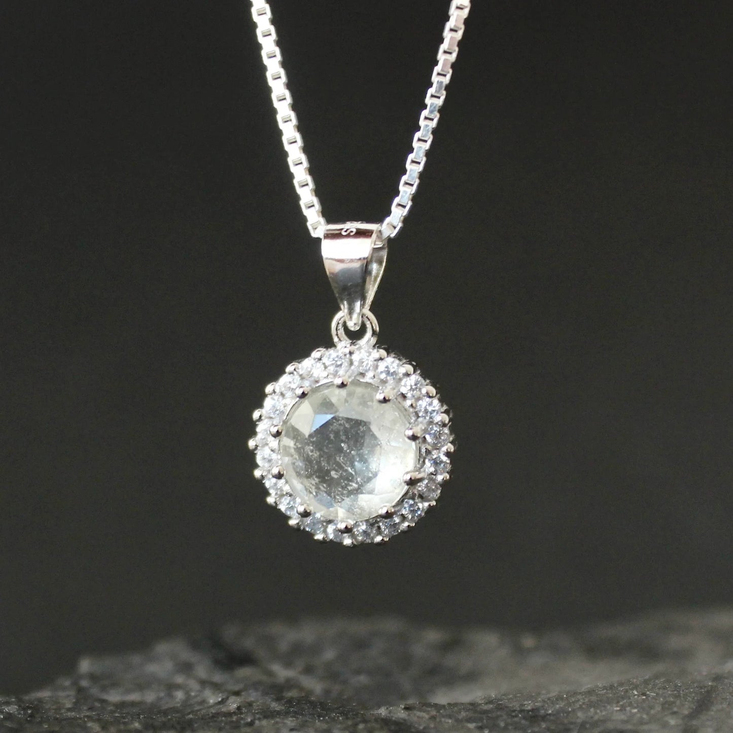 8mm Libyan Desert Glass Pendant Silver jewelry Libyan Glass necklace, real Libyan Desert Glass libyan tektite Authentic libyan desert glass necklace