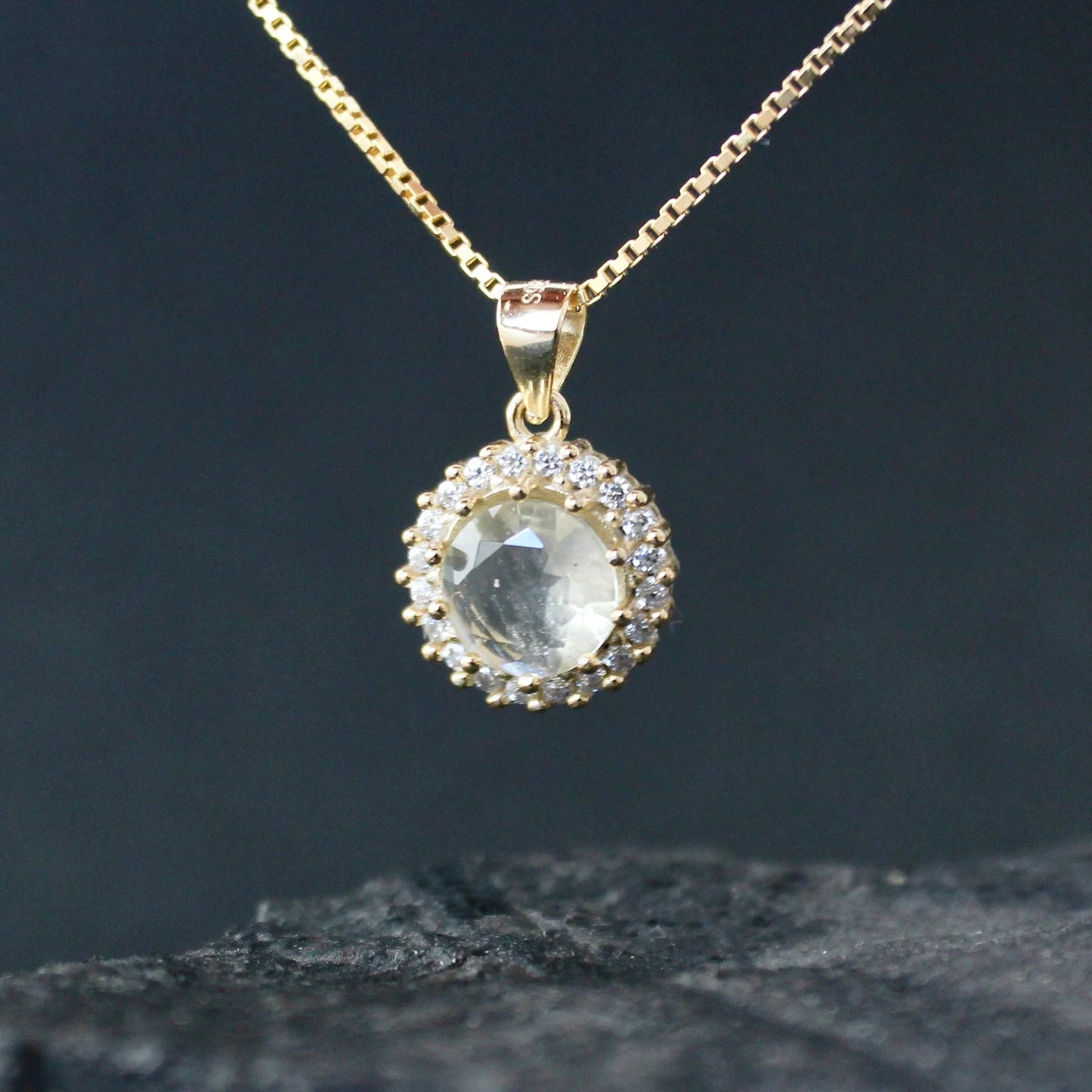 8mm Libyan Desert Glass Pendant Silver jewelry Libyan Glass necklace, real Libyan Desert Glass libyan tektite Authentic libyan desert glass necklace