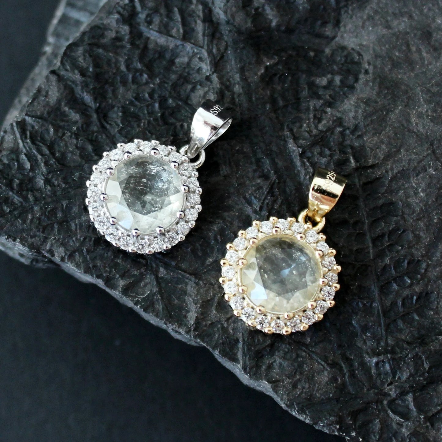 8mm Libyan Desert Glass Pendant Silver jewelry Libyan Glass necklace, real Libyan Desert Glass libyan tektite Authentic libyan desert glass necklace