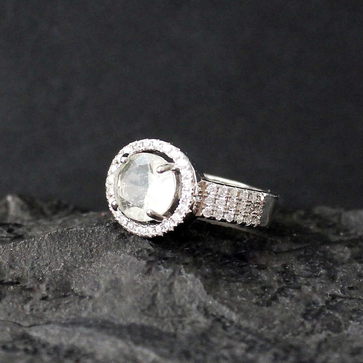 Libyan Desert Glass Ring 8mm stone Sterling Silver jewelry Libyan Glass Ring, authentic Libyan Desert Glass jewelry libyan gold tektite ring