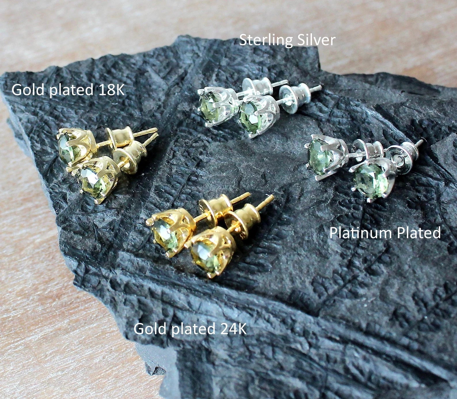 Real moldavite deals earrings