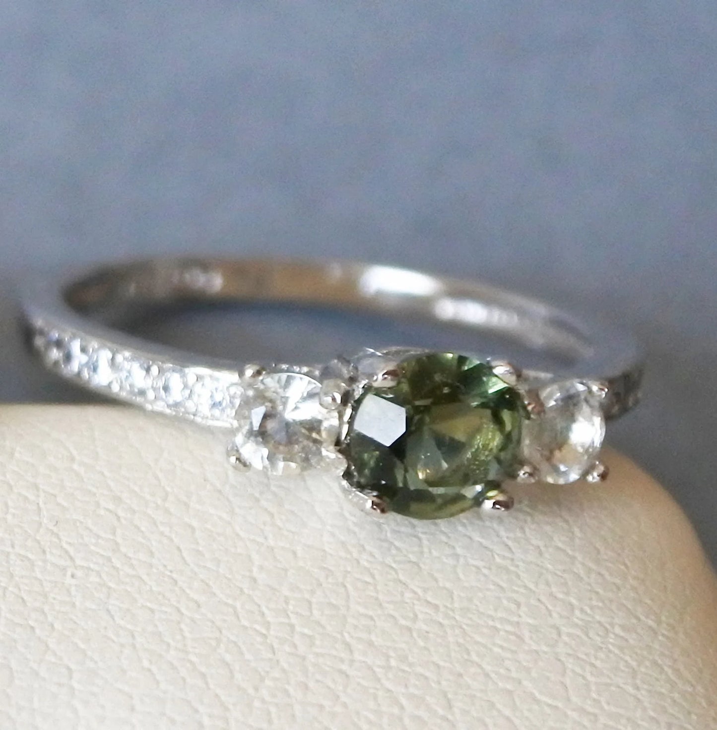CZECH MOLDAVITE with Libyan Desert Glass ring or with Garnet Sterling silver Moldavite ring, genuine moldavite ring with certificate