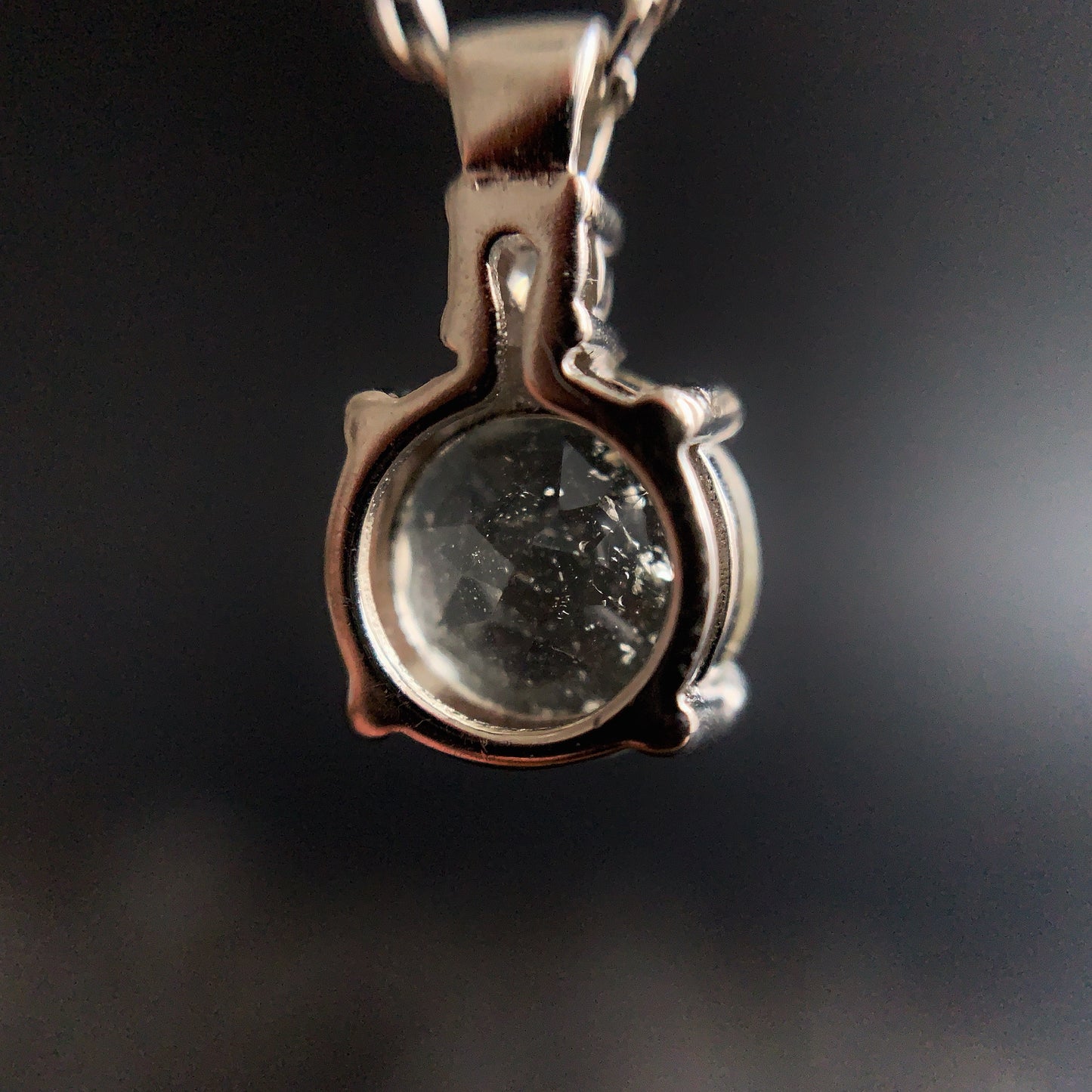 8mm Libyan Desert Glass Pendant Silver jewelry