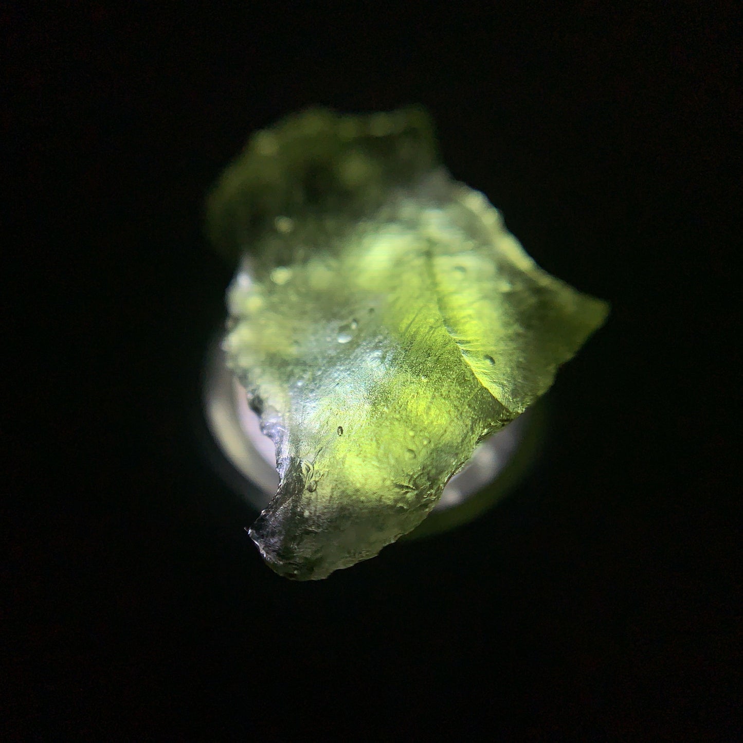 Raw Moldavite Genuine from Czech Republic Tektite 1.35g 6.75ct