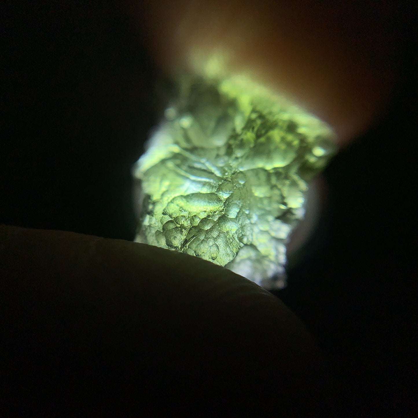 Raw Moldavite Genuine from Czech Republic Tektite 1.35g 6.75ct